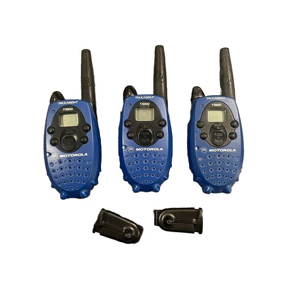 Set of 3 Motorola Talkabout T5100 2-Way Radio Communicators Walkie-Talkie WORKS! - Picture 1 of 3